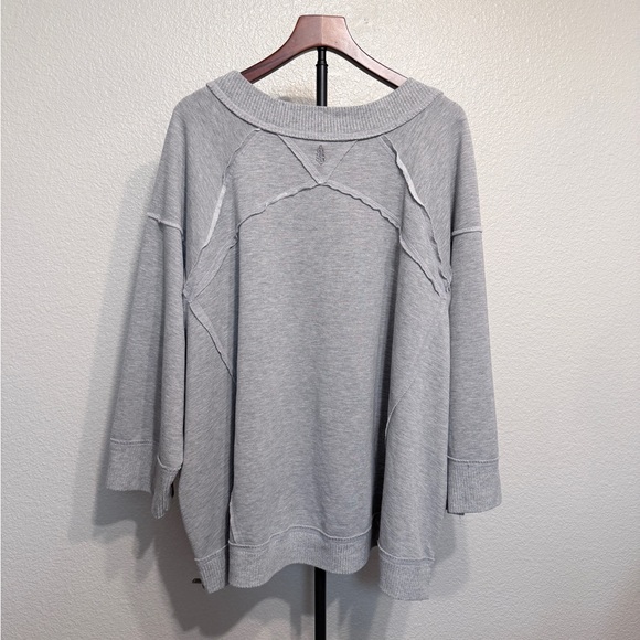 Free People (FP) Movement Sun Seeker Sweatshirt in Heather Gray - Women's M - Picture 5 of 10